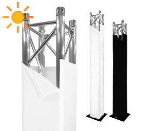 Truss Covers Attached With Hook And Loop indoor outdoor